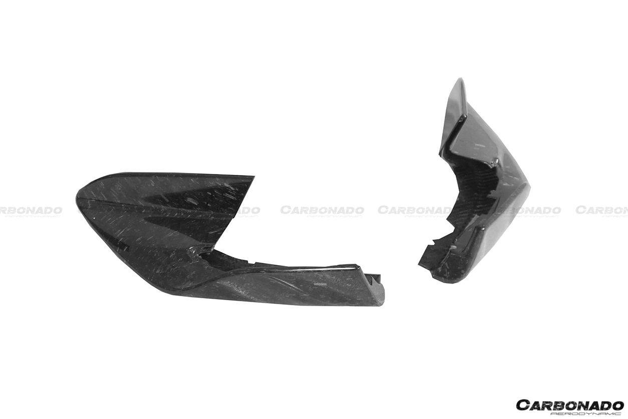2018-2021 McLaren 600LT Carbon Fiber Front Bumper Side Splitter - Carbonado Aero