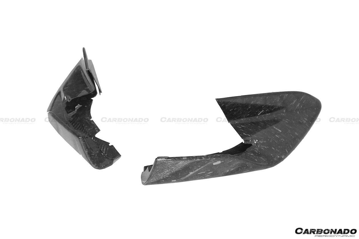 2018-2021 McLaren 600LT Carbon Fiber Front Bumper Side Splitter - Carbonado Aero