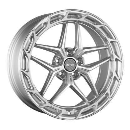 F1R FS5 Machine Silver wheel angled view
