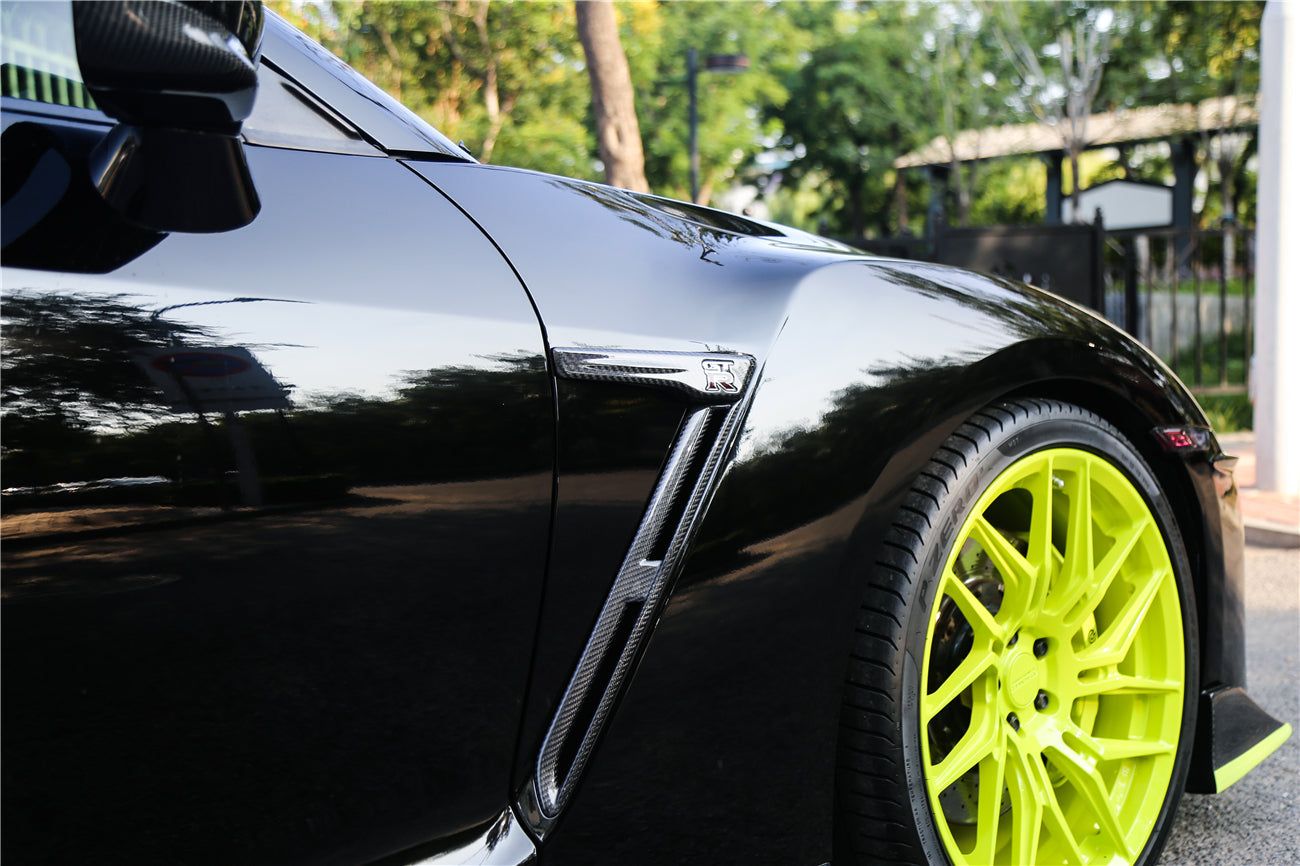 2008-2022 Nissan GTR R35 CBA/DBA/EBA Carbon Fiber Fender Vents - DarwinPRO Aerodynamics