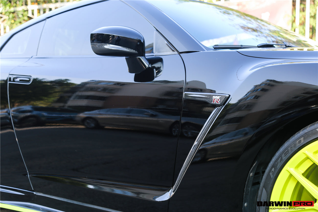2008-2022 Nissan GTR R35 CBA/DBA/EBA Carbon Fiber Fender Vents - DarwinPRO Aerodynamics