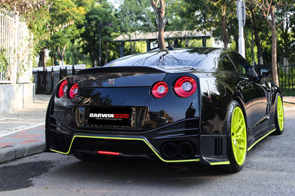 2008-2022 Nissan GTR R35 CBA/DBA/EBA NSM Style Partial Carbon Fiber Rear Bumper - DarwinPRO Aerodynamics