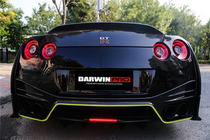 2008-2022 Nissan GTR R35 CBA/DBA/EBA NSM Style Partial Carbon Fiber Rear Bumper - DarwinPRO Aerodynamics