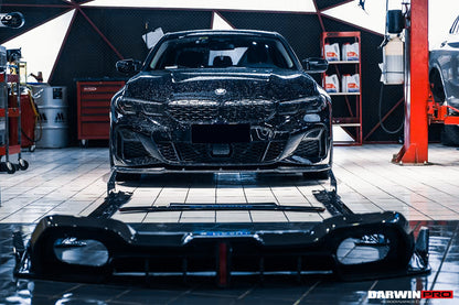 2019-2023 BMW 3 Series G20/G28 BKSS Style Carbon Fiber Rear Diffuser (With 4 Exhaust tips) - DarwinPRO Aerodynamics