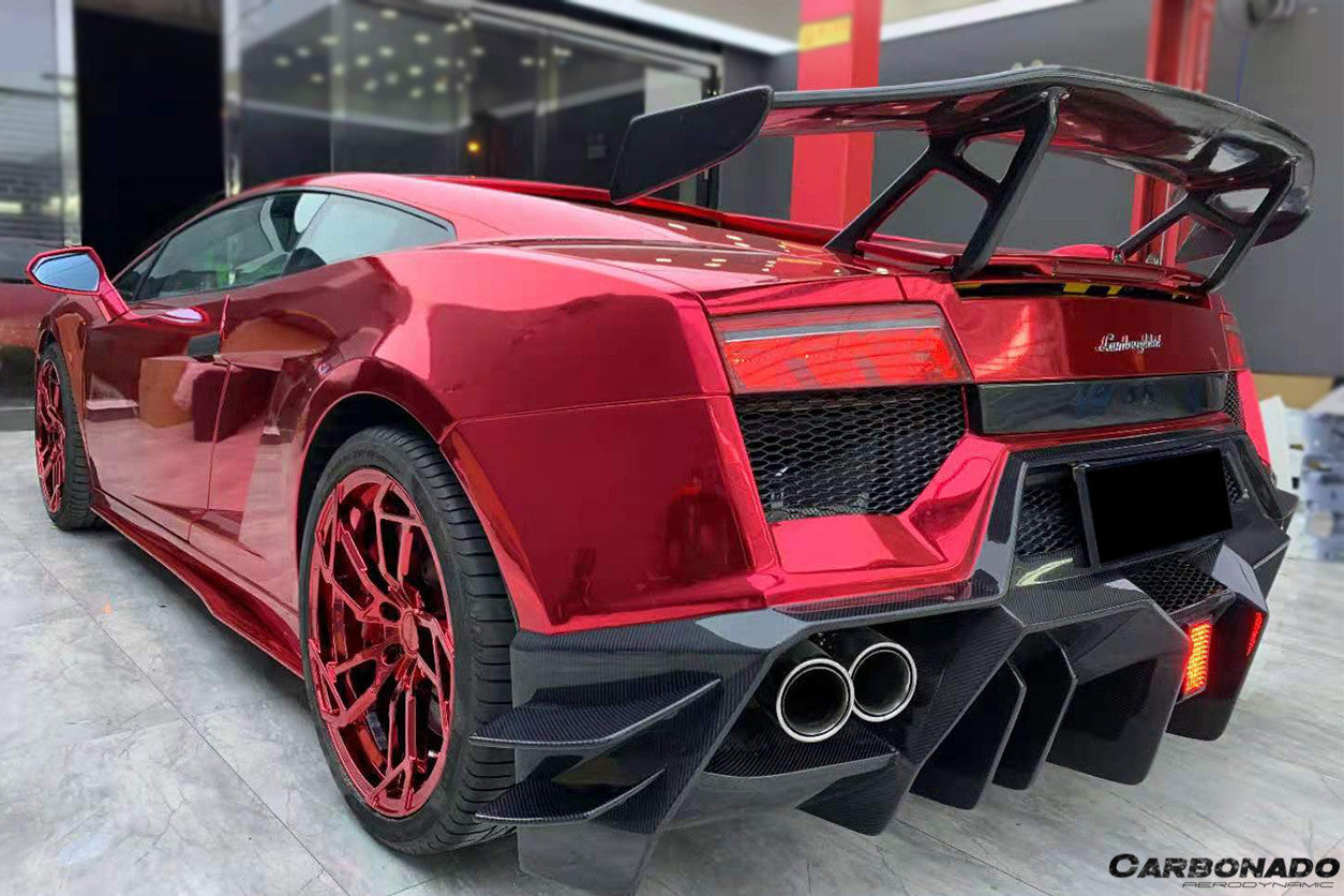 2004-2014 Lamborghini Gallardo DC-II Style Carbon Fiber Trunk Spoiler - Carbonado