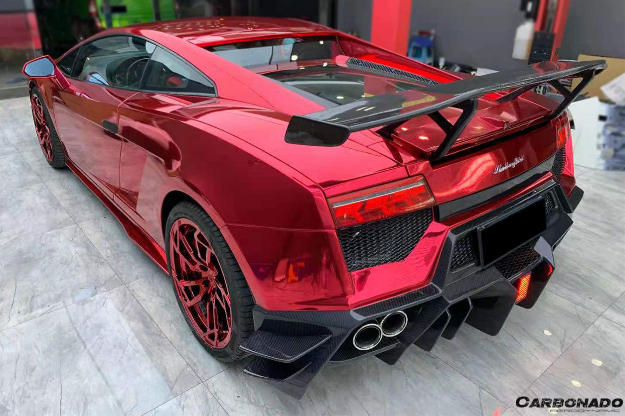 2004-2014 Lamborghini Gallardo DC-II Style Carbon Fiber Trunk Spoiler - Carbonado