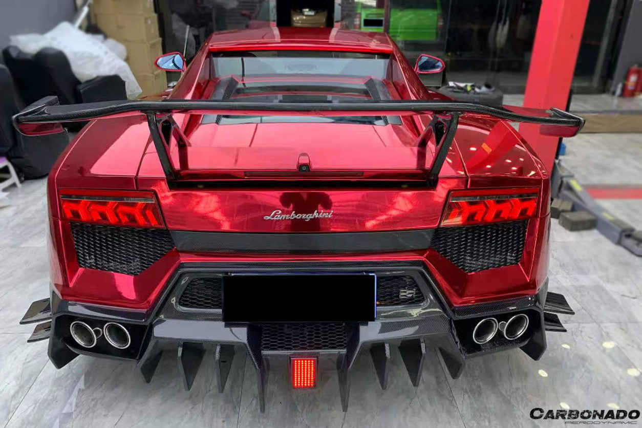 2004-2014 Lamborghini Gallardo DC-II Style Carbon Fiber Trunk Spoiler - Carbonado