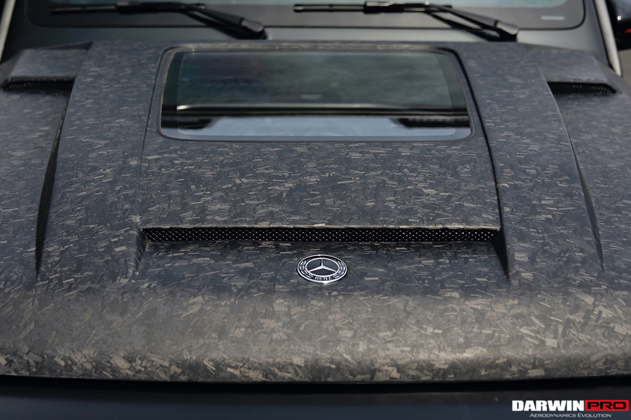 2019-2023 Mercedes Benz W464 G-Class G Wagon G500/G550/G63AMG IMP Performance Partial Carbon Fiber Hood - DarwinPRO Aerodynamics