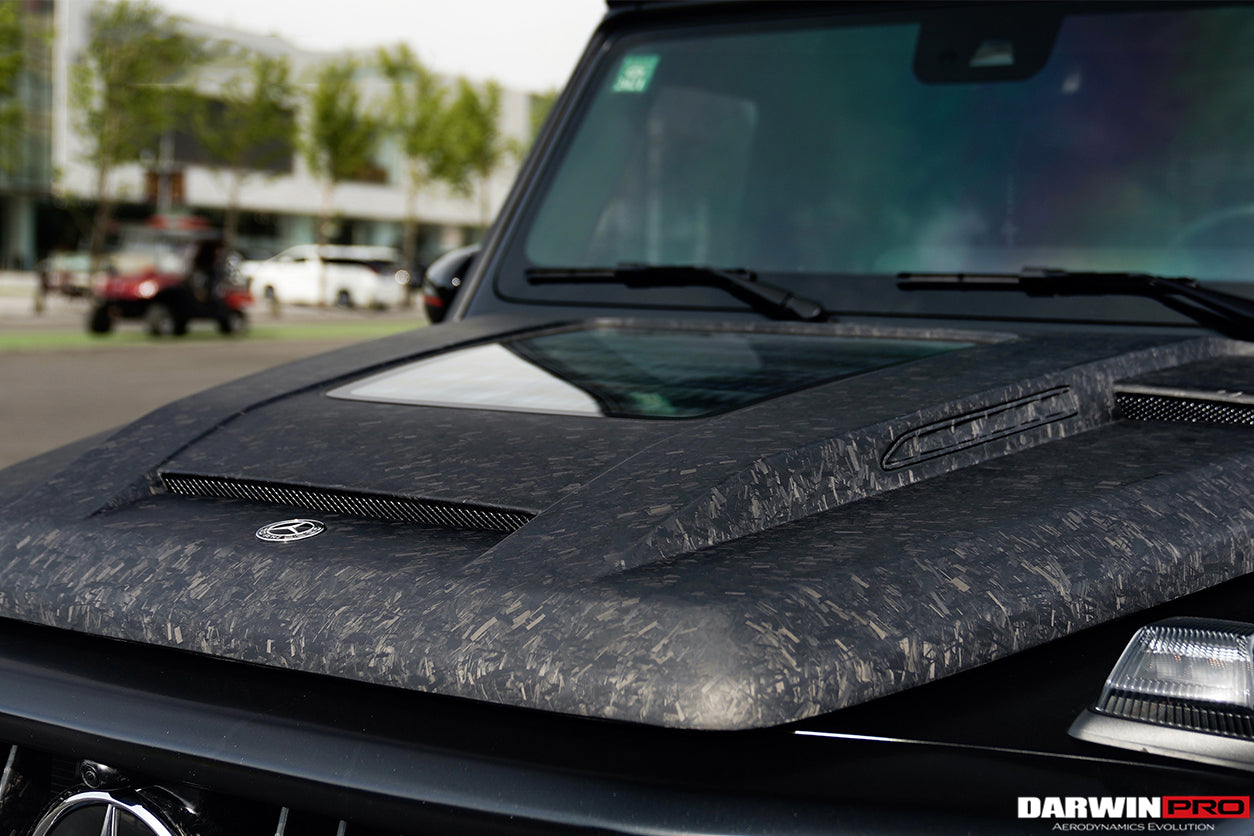 2019-2023 Mercedes Benz W464 G-Class G Wagon G500/G550/G63AMG IMP Performance Partial Carbon Fiber Hood - DarwinPRO Aerodynamics