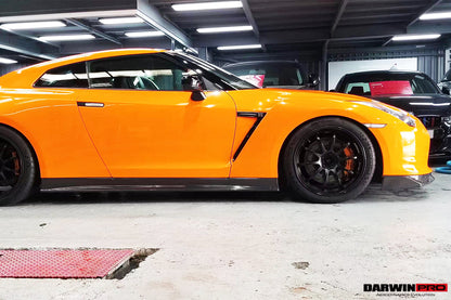 2008-2022 Nissan GTR R35 CBA/DBA ZEL Style Carbon Fiber Side Skirts - DarwinPRO Aerodynamics