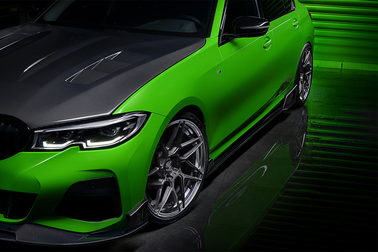 2019-2023 BMW 3 Series G20 BKSS Style Carbon Fiber Side Skirts Under Board - DarwinPRO Aerodynamics