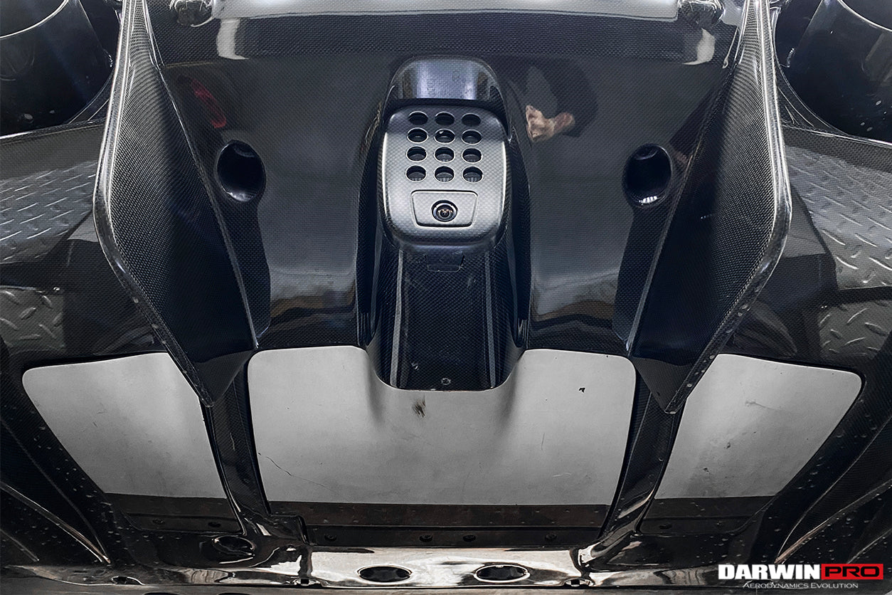 2015-2020 Ferrari 488 GTB Pista Style Rear Bumper & Wing - DarwinPRO Aerodynamics
