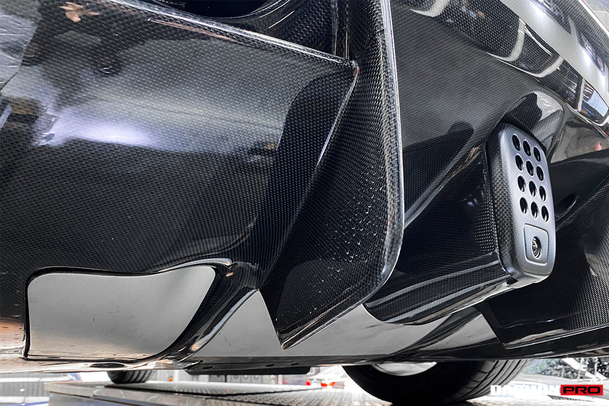 2015-2020 Ferrari 488 GTB Pista Style Rear Bumper & Wing - DarwinPRO Aerodynamics