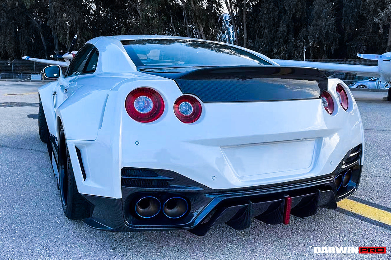 2008-2022 Nissan GTR R35 CBA/DBA/EBA DLK Style Carbon Fiber Trunk - DarwinPRO Aerodynamics