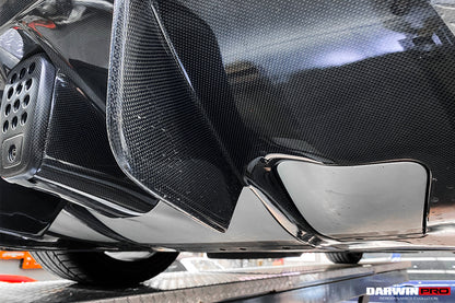 2015-2020 Ferrari 488 GTB Pista Style Rear Bumper & Wing - DarwinPRO Aerodynamics