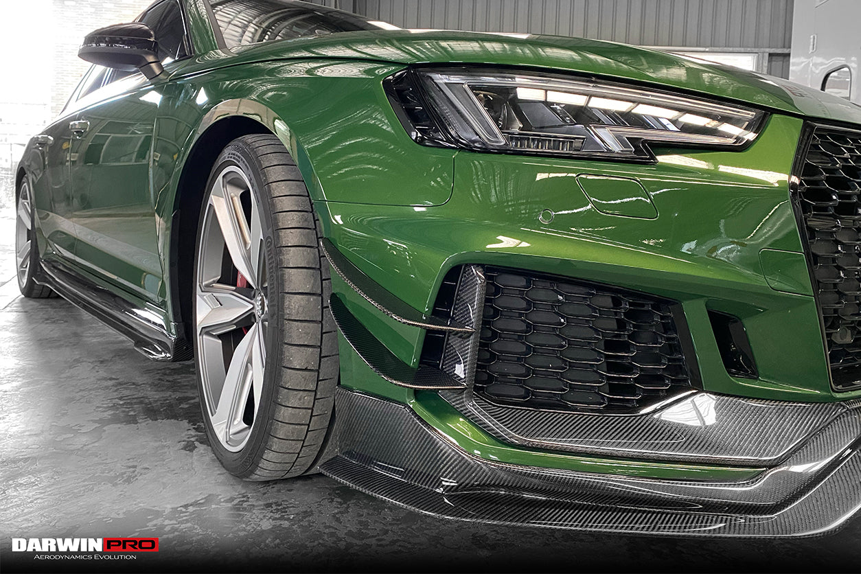 2017-2019 Audi RS4 B9 BKSS Style Front Canards - DarwinPRO Aerodynamics