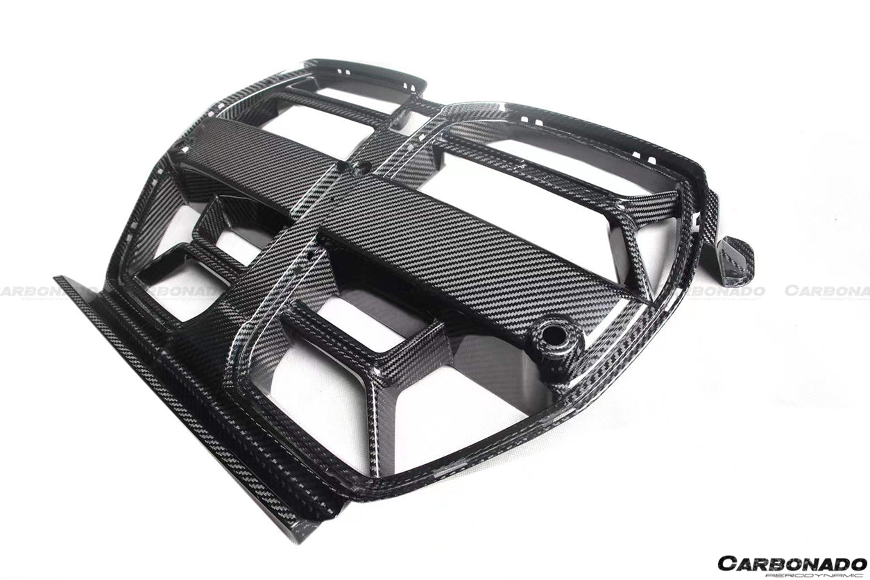 2021-UP BMW M3 G80 M4 G82/G83 OD Style DRY Carbon Fiber Gril (NO ACC) - Carbonado