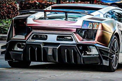 2004-2008 Lamborghini Gallardo IRON Style Rear Bumper - DarwinPRO Aerodynamics