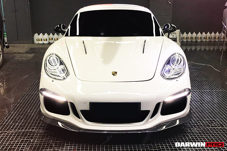 2009-2012 Porsche Cayman/Boxster 987.2 GT3 Style Front Bumper w/ Canards - DarwinPRO Aerodynamics
