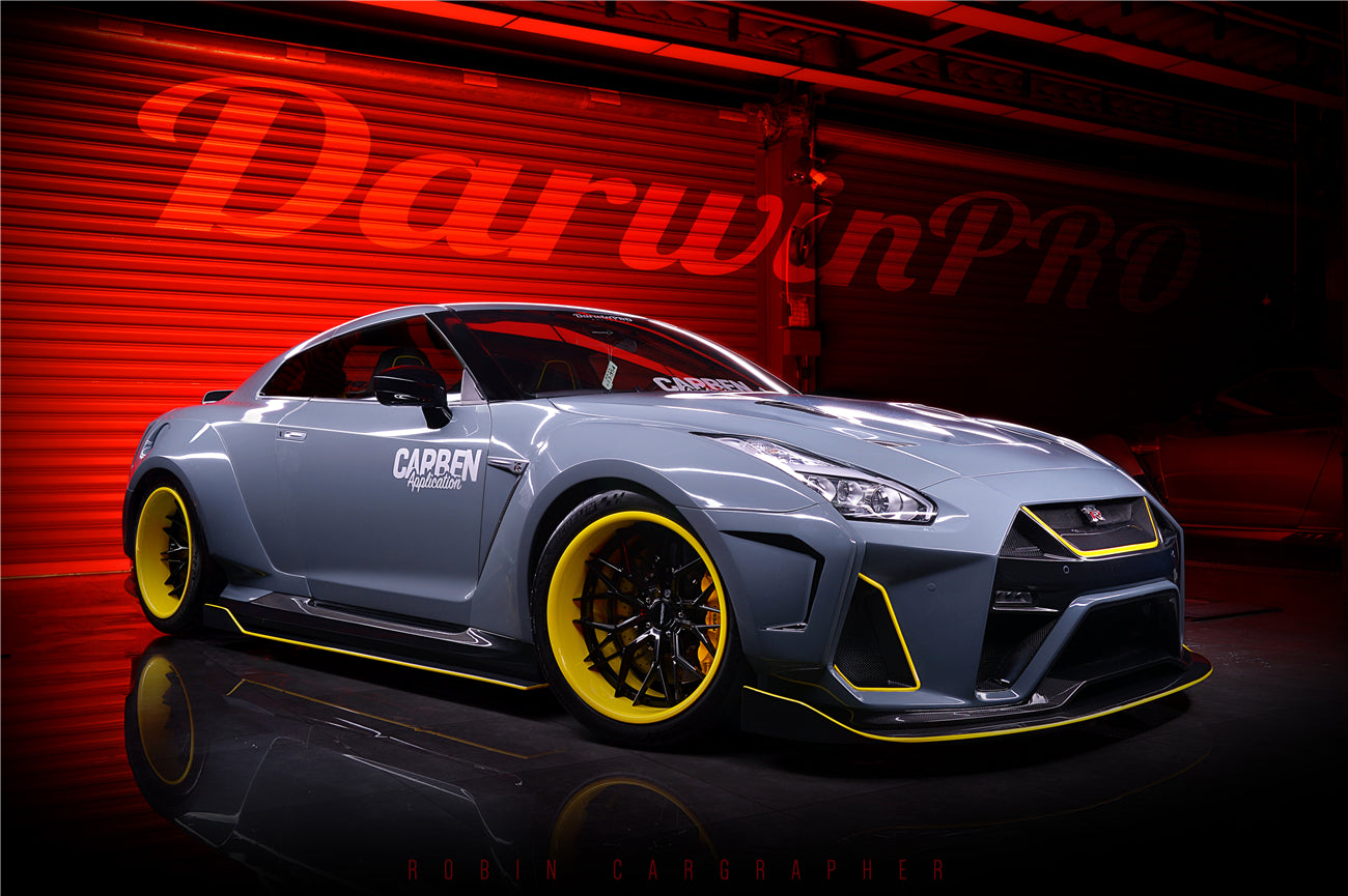 2008-2022 Nissan GTR R35 CBA/DBA/EBA BKSSII Style Front Bumper - DarwinPRO Aerodynamics