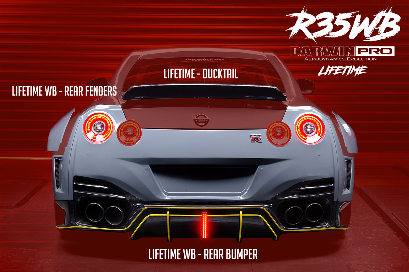 2008-2022 Nissan GTR R35 CBA/DBA/EBA BKSSII Style Partial Carbon Fiber Full Wide Body Kit - DarwinPRO Aerodynamics
