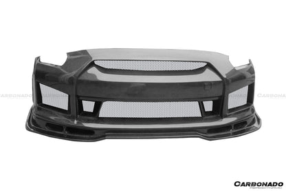 2008-2016 Nissan GTR R35 CBA/DBA BSE2 Style Front Bumper - Carbonado