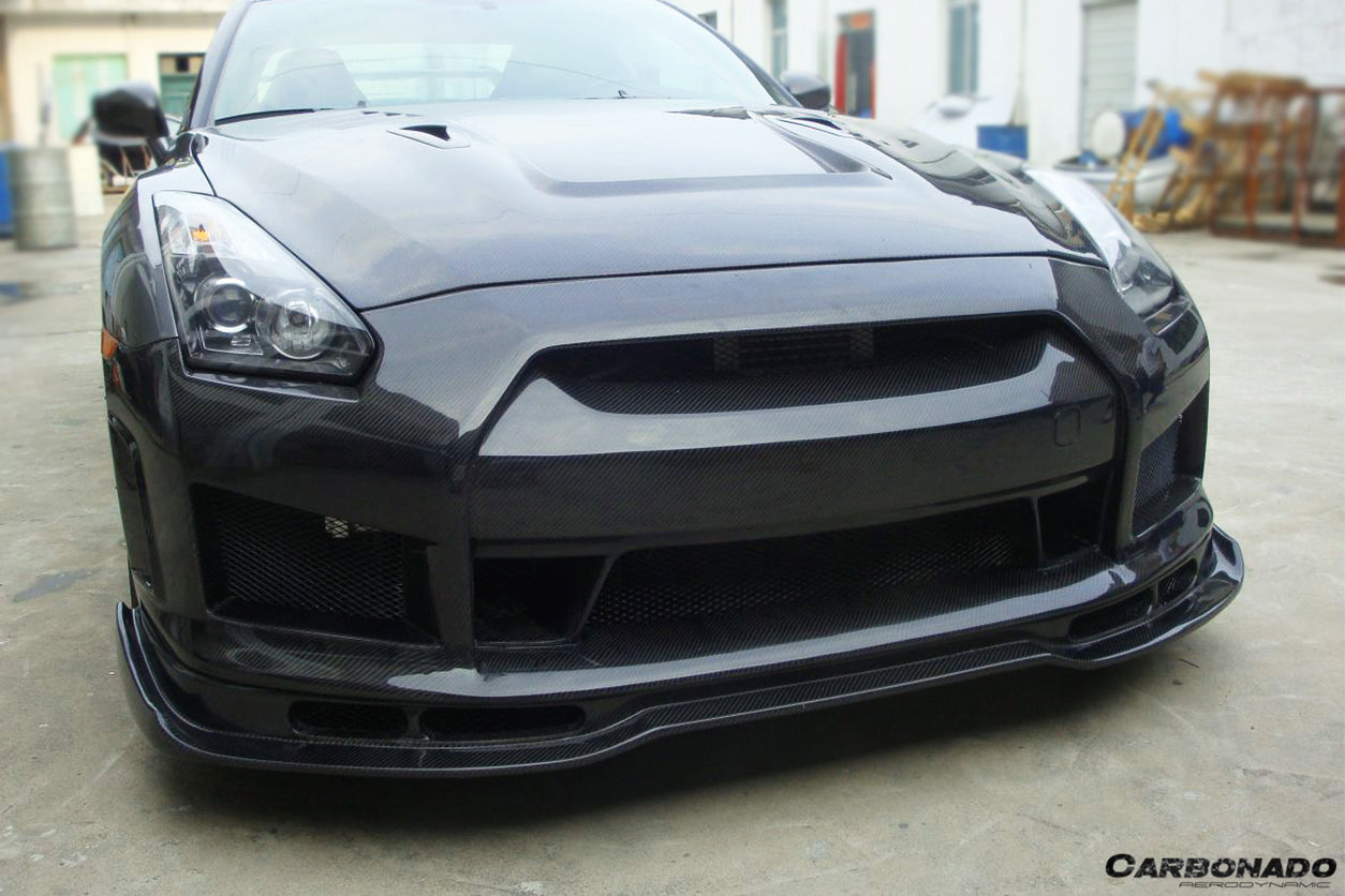 2008-2016 Nissan GTR R35 CBA/DBA BSE2 Style Front Bumper - Carbonado