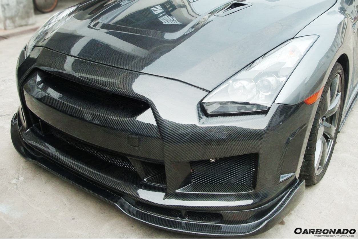 2008-2016 Nissan GTR R35 CBA/DBA BSE2 Style Front Bumper - Carbonado