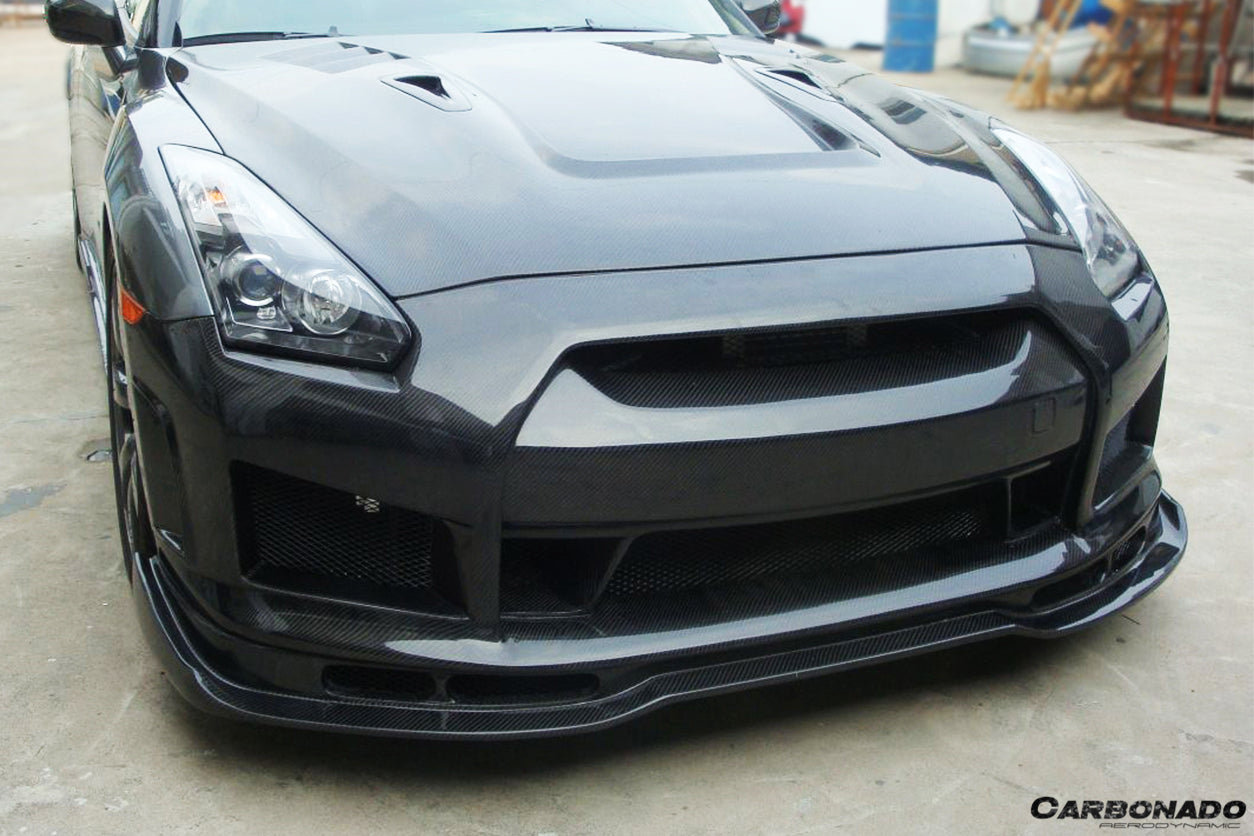 2008-2016 Nissan GTR R35 CBA/DBA BSE2 Style Front Bumper - Carbonado