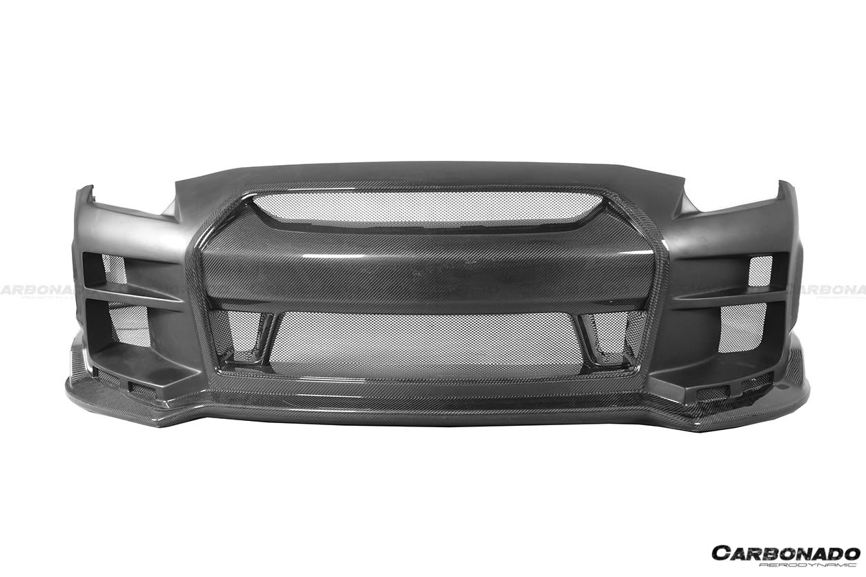 2008-2016 Nissan GTR R35 CBA/DBA BSE Style Front Bumper - Carbonado