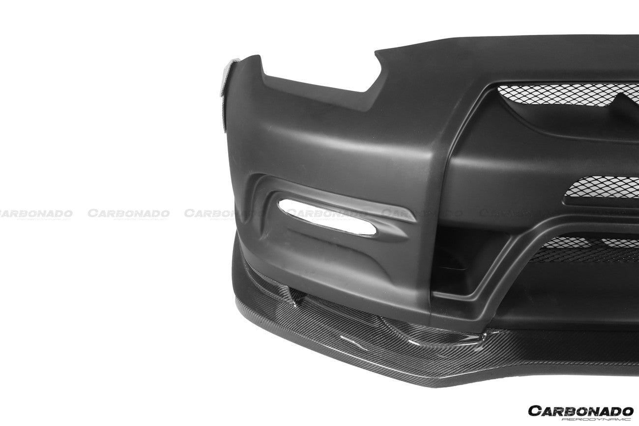 2012-2016 Nissan GTR R35 DBA VA Style Front Bumper - Carbonado