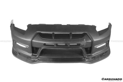 2012-2016 Nissan GTR R35 DBA VA Style Front Bumper - Carbonado