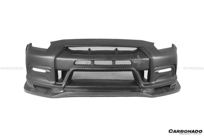 2012-2016 Nissan GTR R35 DBA VA Style Front Bumper - Carbonado