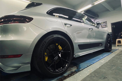 2014-2017 Porshe Macan GTS & Turbo & S ATS Style Carbon Fiber Side Skirts - Carbonado