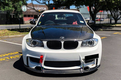 2008-2013 BMW 1 Series E82 E88 1M RZ Style Carbon FIber Hood - Carbonado