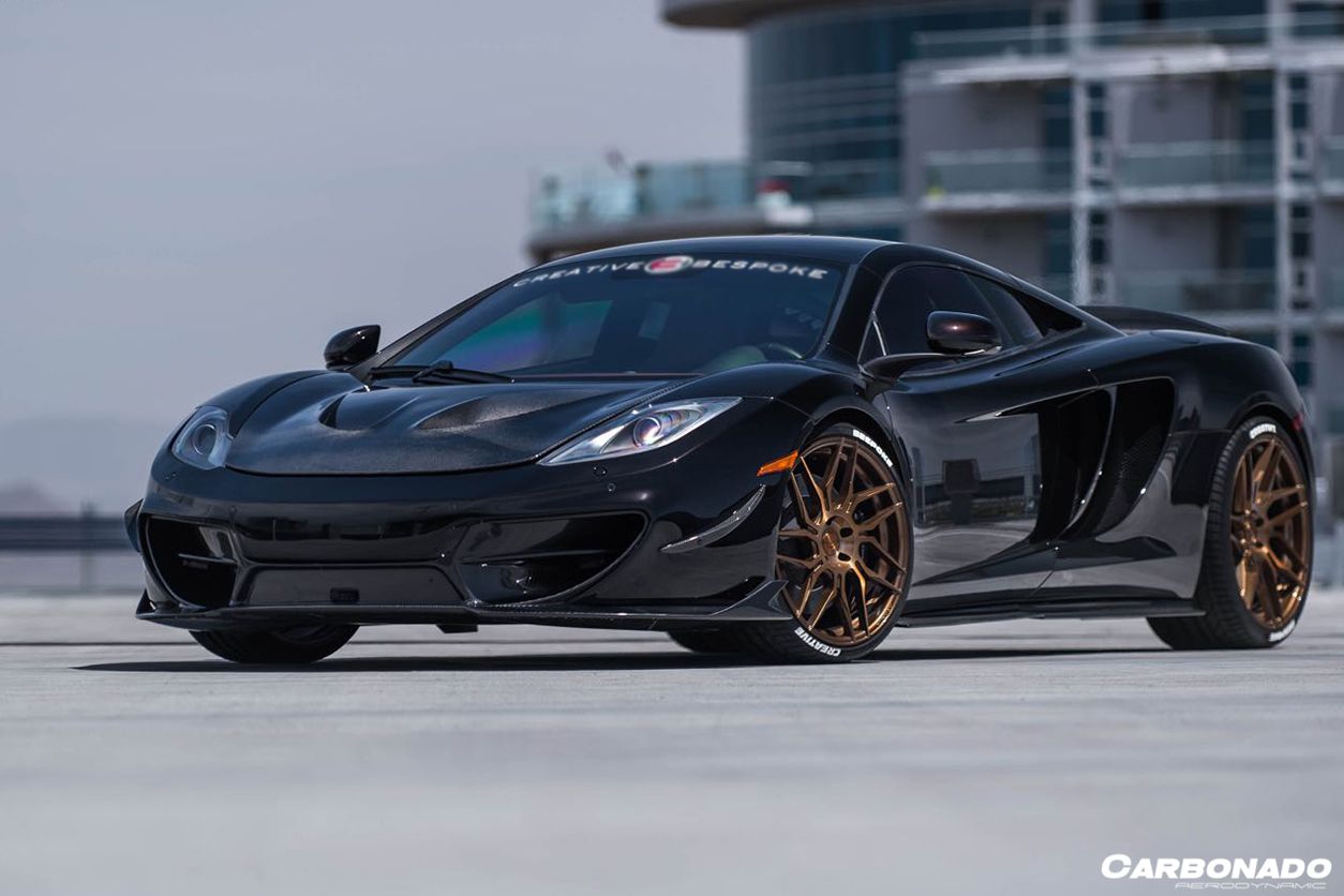 2011-2014 McLaren MP4 12C P1 Style Hood - Carbonado