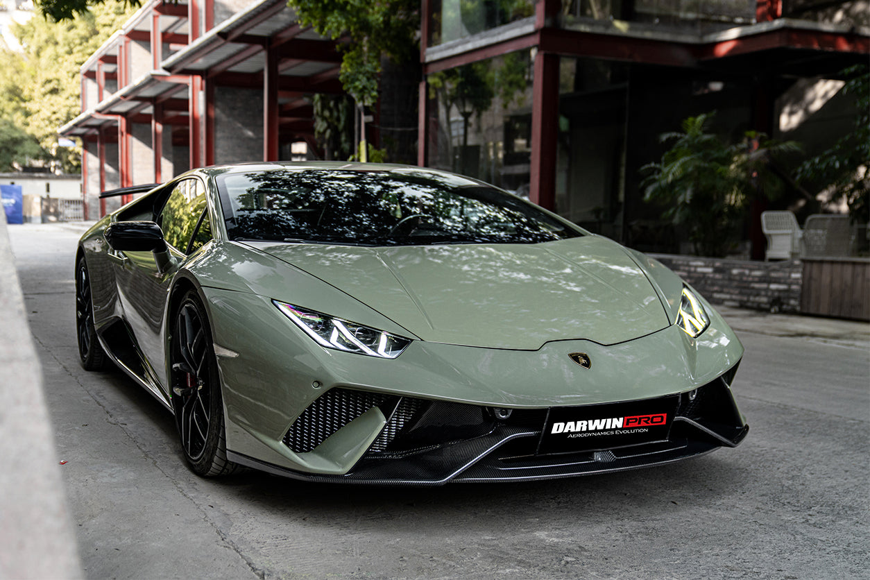 2015-2020 Lamborghini Huracan LP610/LP580 Performante Style Partial Carbon Fiber Aero - Full Kit - DarwinPRO Aerodynamics