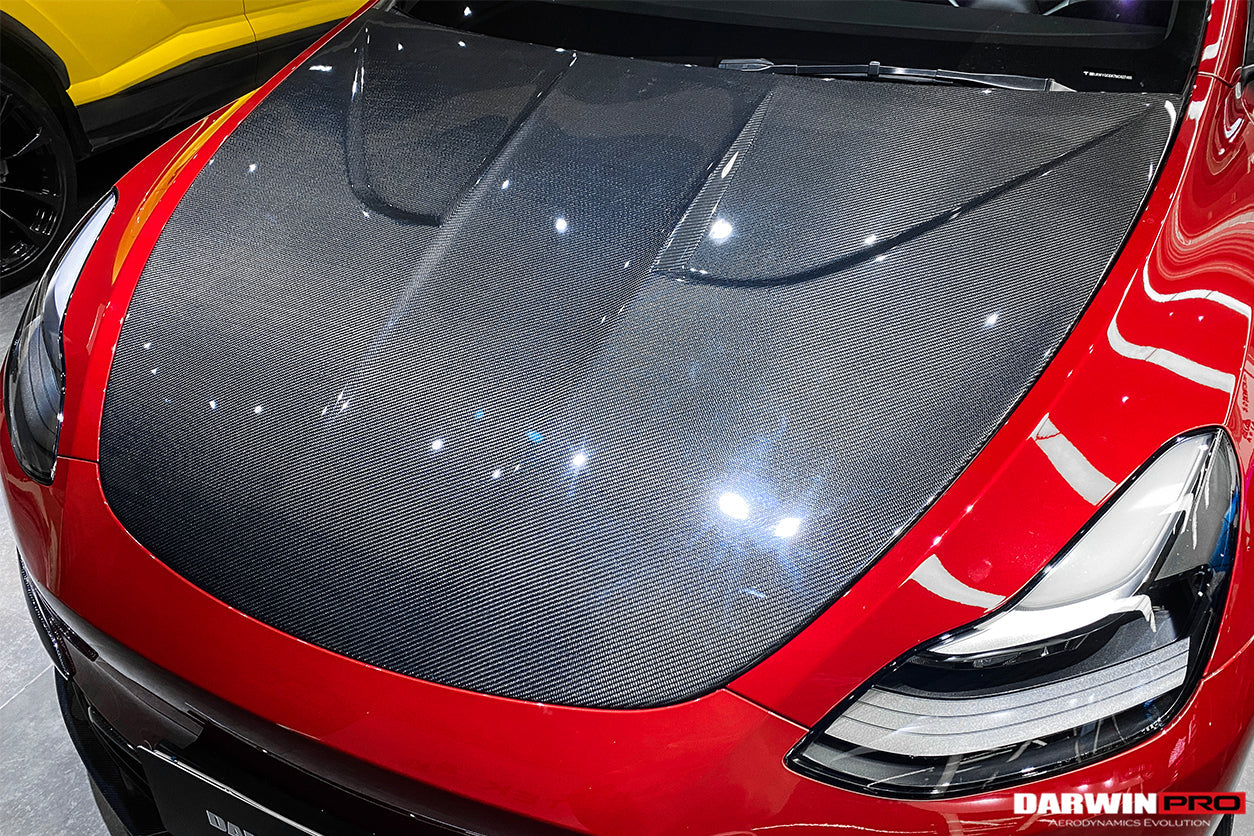 2020-2023 Tesla Model Y IMP Performance Carbon Fiber Hood - DarwinPRO Aerodynamics