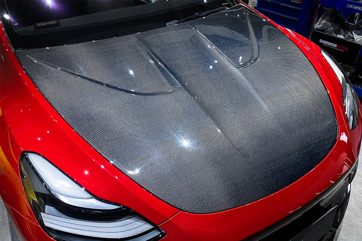 2020-2023 Tesla Model Y IMP Performance Carbon Fiber Hood - DarwinPRO Aerodynamics