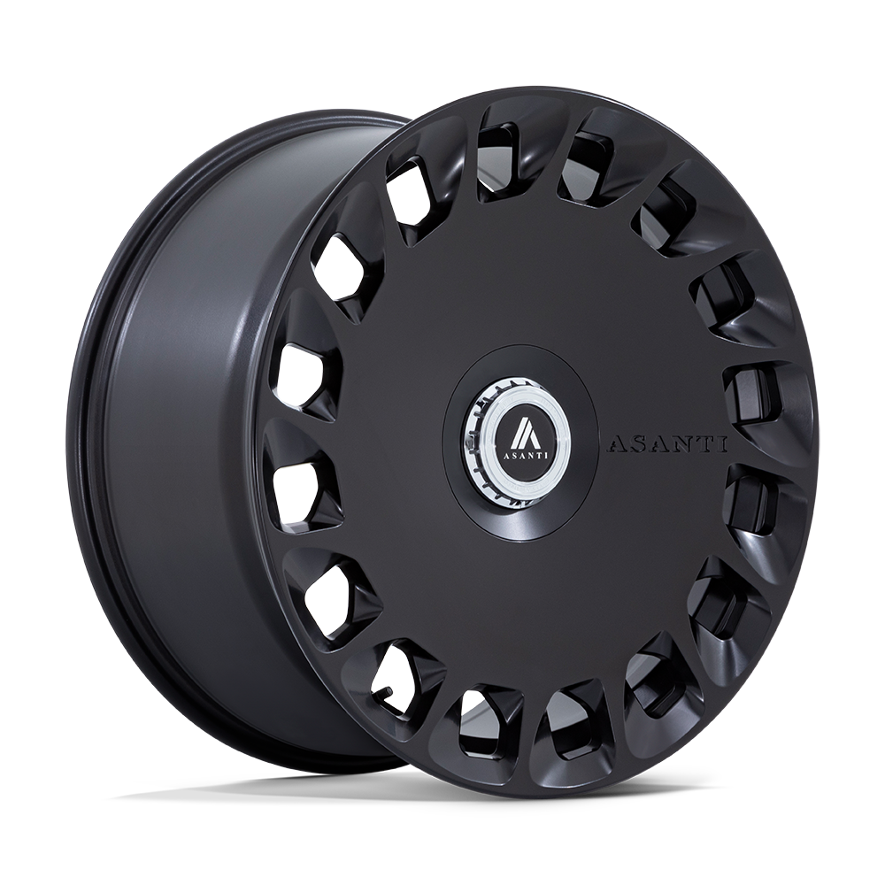 Asanti AB045 Aristocrat – 22x10.5 5x112 / 5x120 Matte Black (Square Set of 4)