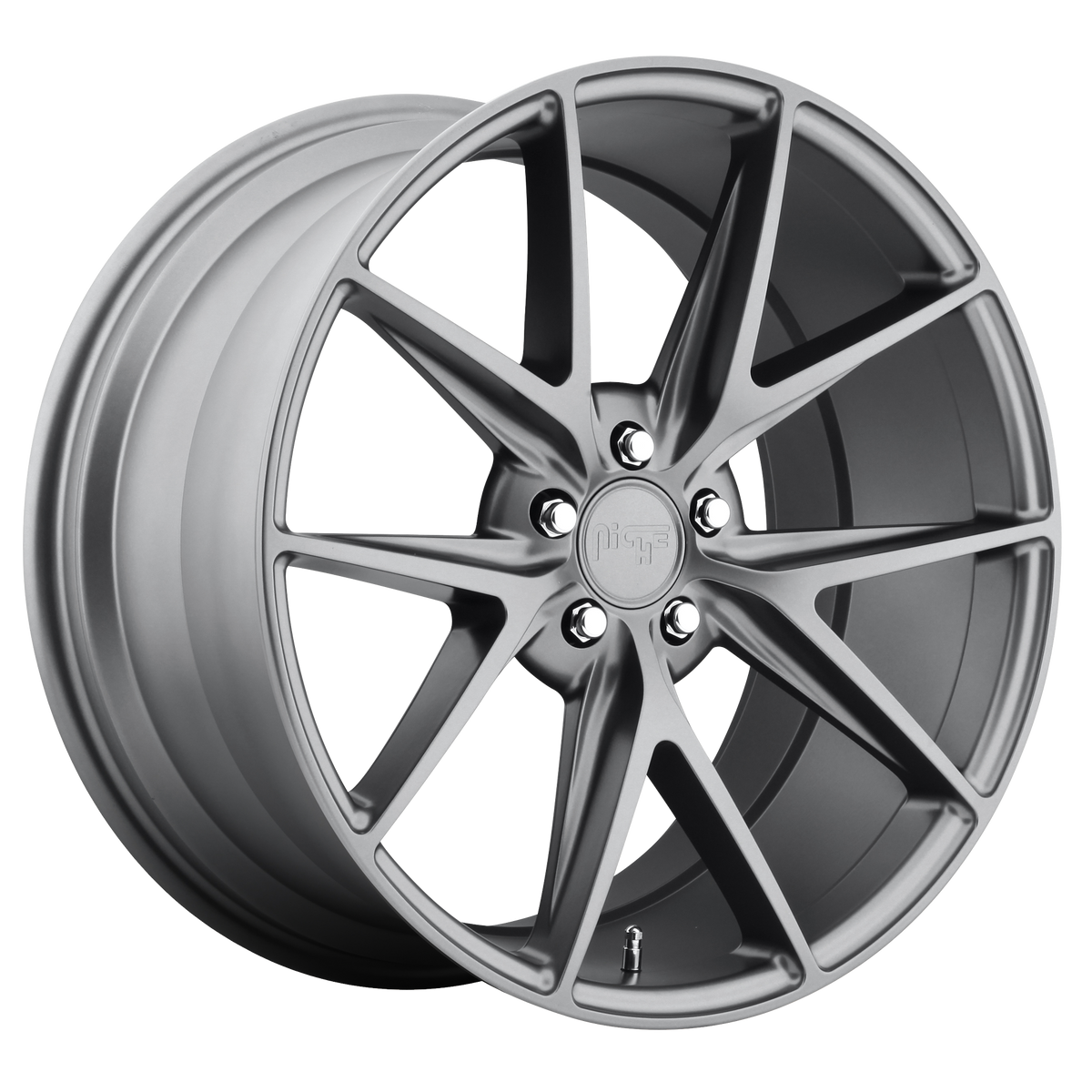 Niche M116 Misano – 19x8.5 5x108 Matte Gunmetal (Square Set of 4)