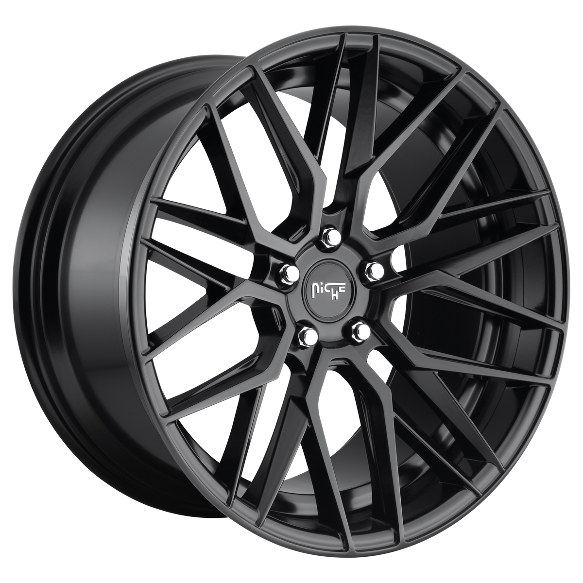 Niche M190 Gamma – 19x9.5 5x112 Matte Black (Square Set of 4)