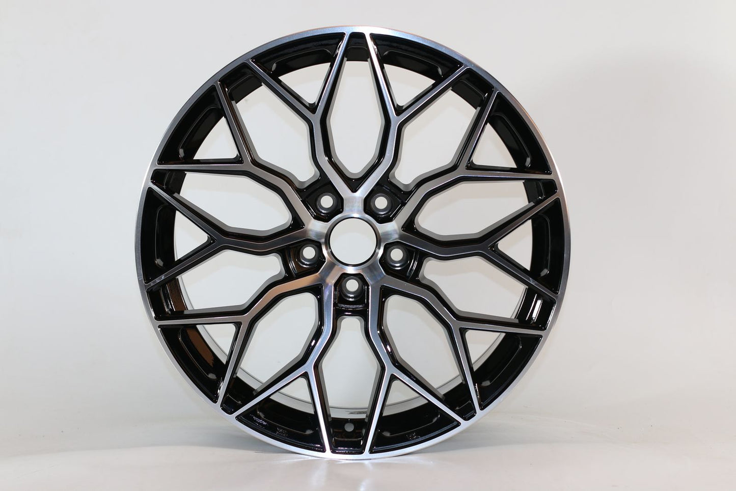 E028 Black Machined Face 19x8.5 ET35 5x114.3 - Square Set (4 Wheels)