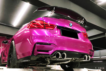 2014-2020 BMW M3 F80 & M4 F82 SM Style Carbon Fiber Rear Lip - Carbonado