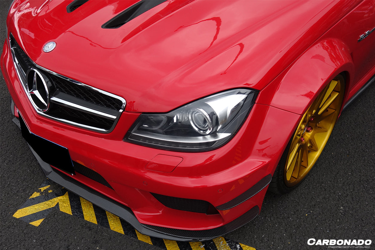 2012-2014 Mercedes Benz W204 C63 AMG BK Style hood - Carbonado Aero