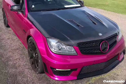 2012-2014 Mercedes Benz W204 C63 AMG BK Style hood - Carbonado