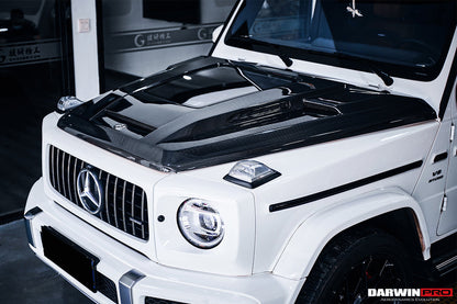 2019-2023 Mercedes Benz W464 G-Class G Wagon G500/G550/G63AMG IMP Performance Partial Carbon Fiber Hood - DarwinPRO Aerodynamics