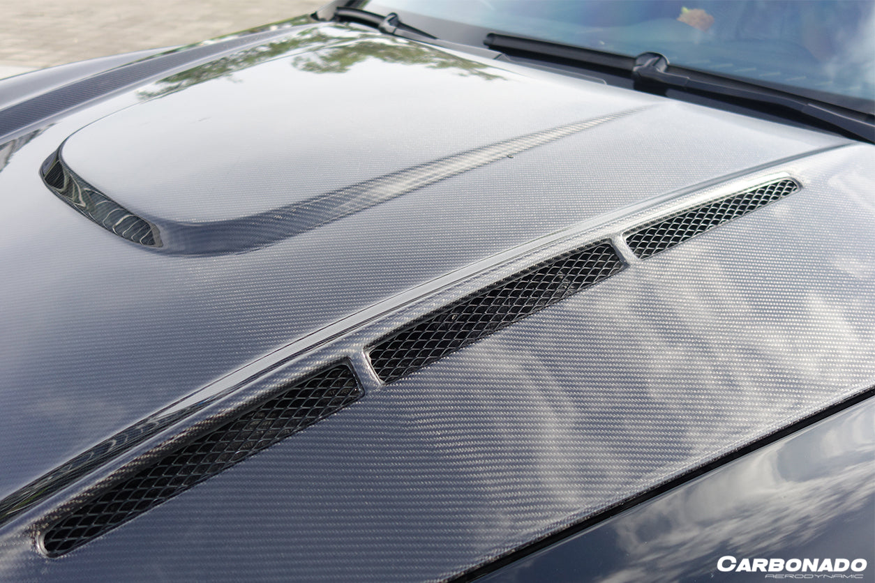 2011-2017 porsche Cayenne 958 HM Style Carbon Fiber Hood - Carbonado