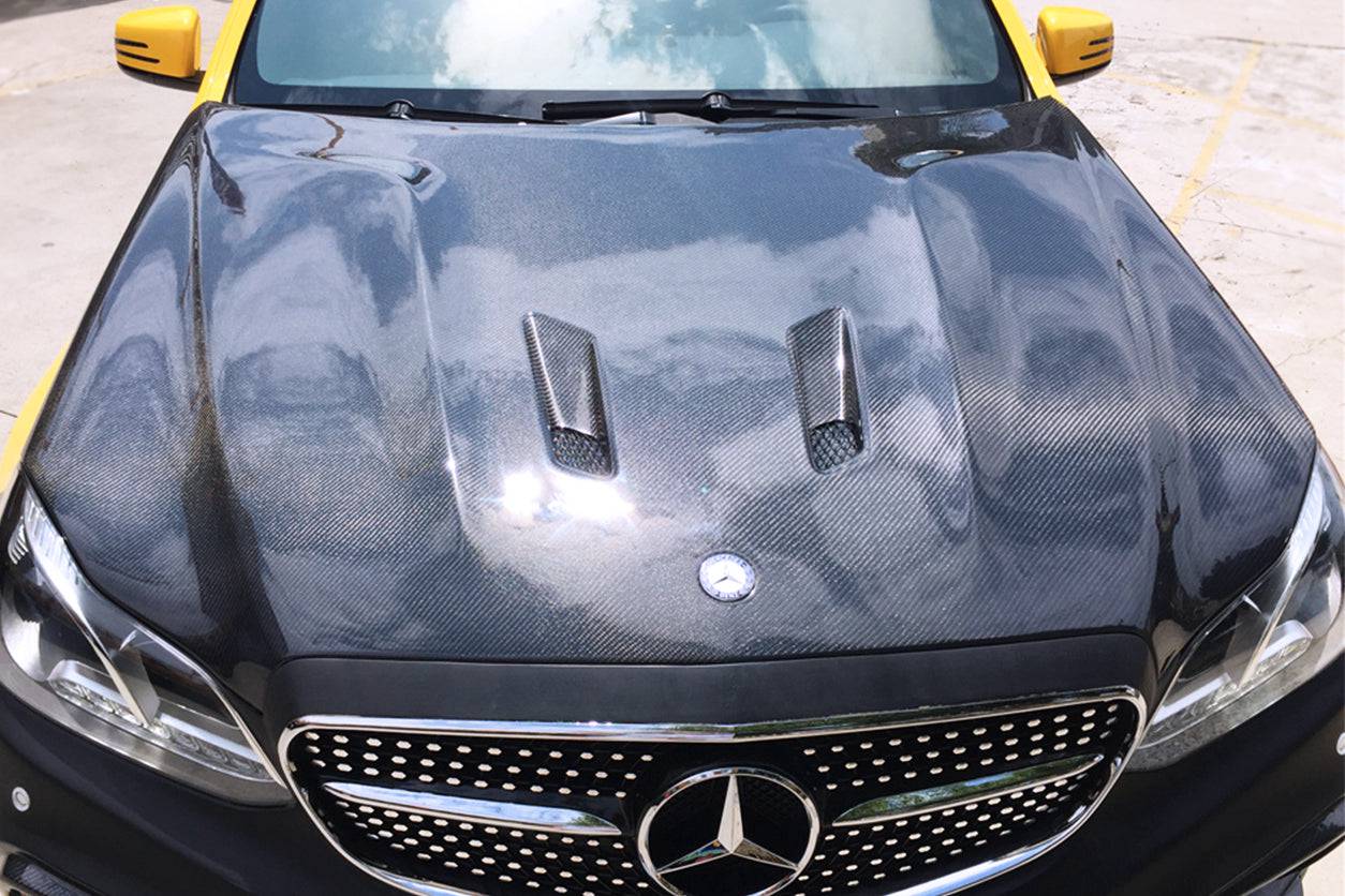 2014-2016 Mercedes Benz E Class W212 BKSS Style Hood - Carbonado