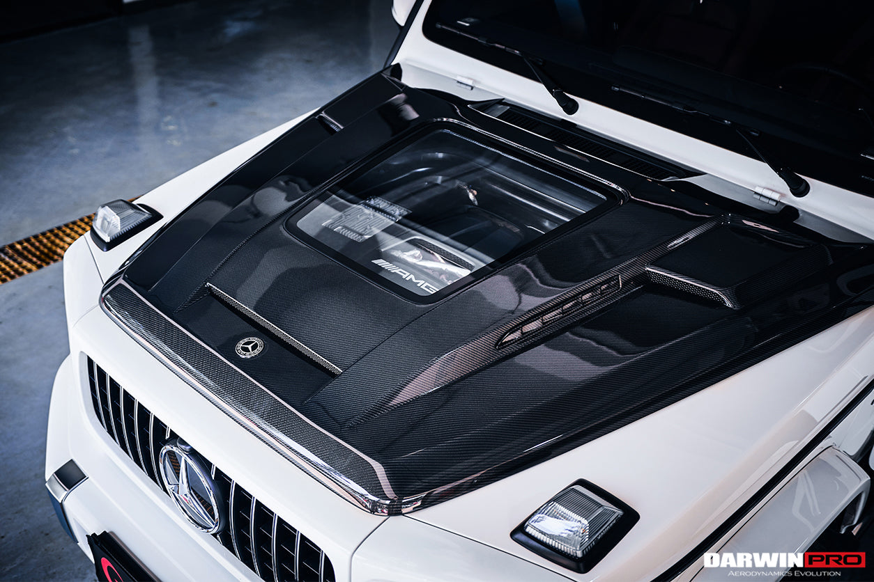 2019-2023 Mercedes Benz W464 G-Class G Wagon G500/G550/G63AMG IMP Performance Partial Carbon Fiber Hood - DarwinPRO Aerodynamics